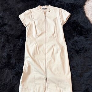 Lafayette 148 New York khaki Midi Dress